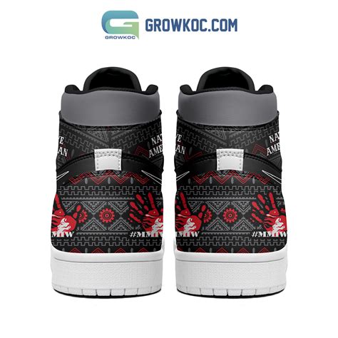 Indigenous Native American Air Jordan 1 Shoes - Growkoc