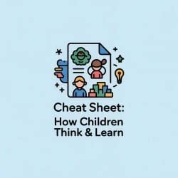 Cheat Sheet: How Children Think and Learn - Child Development and ...