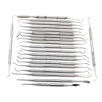 OdontoMed2011® 21 PCS DENTAL COMPOSITE PLASTIC FILLING MIXING SPATULAS ...