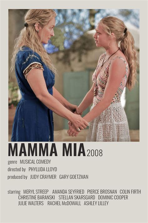 Mamma Mia by cari | Minimal movie posters, Iconic movie posters, Movie ...