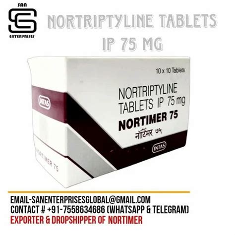 Nortriptyline 75 mg tablets at ₹ 107/stripe | Pregabalin Capsules ...