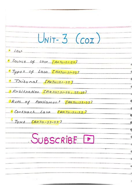 COI 3: Sources and Types of Law, Tribunals, and Arbitration Overview ...