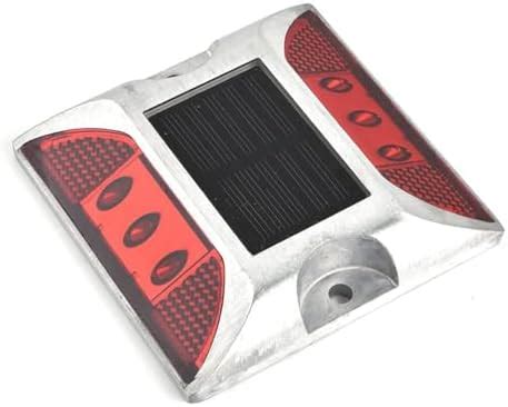 Solar Powered Road Stud LED Light with Shank | Bright Roadside Tail ...