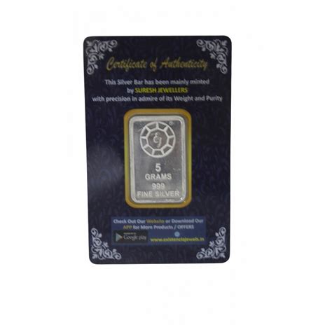 buy 5gram banyan tree silver bar in 999 purity | existenciajewels.in