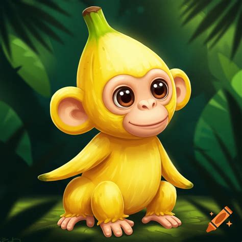 Animated Monkey With Banana