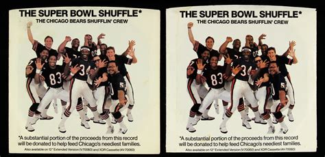 Lot Detail - 1985 Chicago Bears Super Bowl Shuffle 7" 45 RPM Vinyl ...