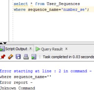 Image result for Sequence in Oracle SQL