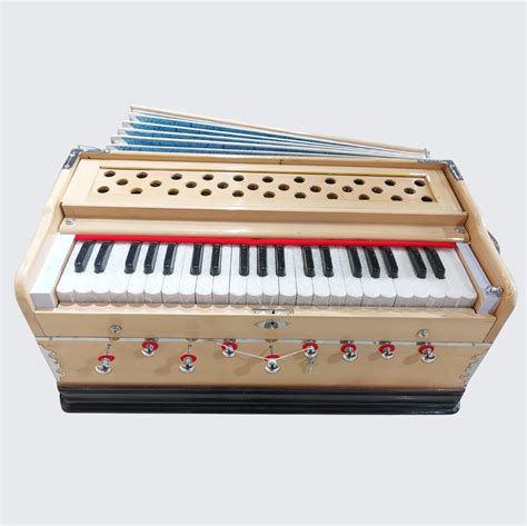 Harmonium 9-Stopper Chudidaar Bellows Double Reed (Bass Male Reeds)