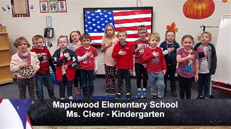 Maplewood Elementary – Ms. Cleer – Kindergarten – WYTV