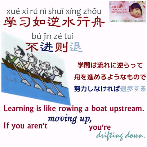 学习如逆水行舟 Learning Is Like Rowing A Boat | Akiko