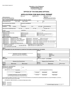 Building Permit Sample - Fill Online, Printable, Fillable, Blank ...