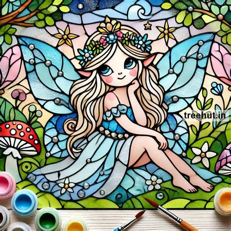Fairy Stain Glass Painting Ideas