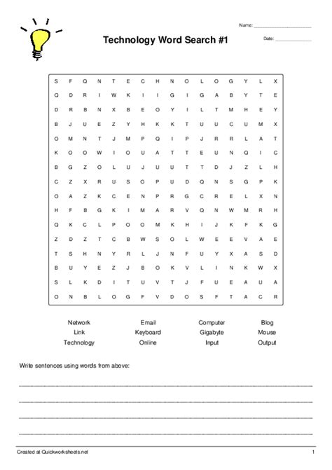 Technology Worksheets for Fun 的图像结果