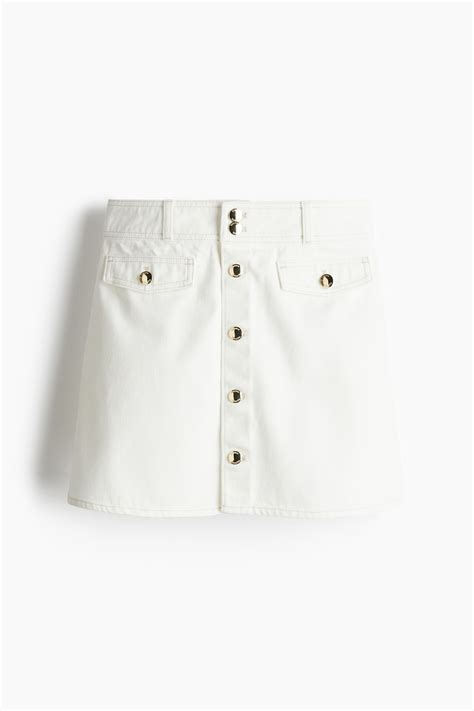 Women's White A-line mini skirt | H&M IN