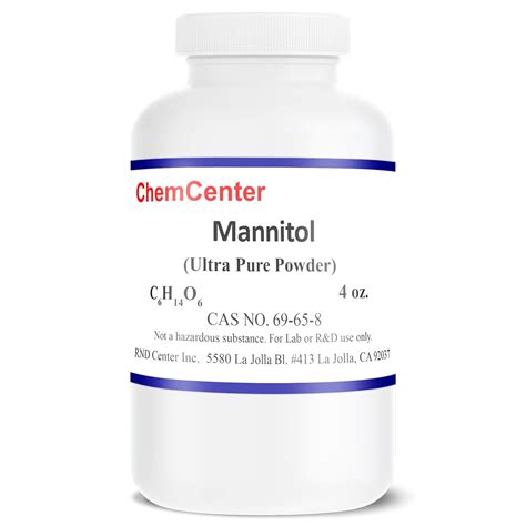 Mannitol, Powder, Ultra Pure, 4 oz. (113.4 Grams) : Amazon.in ...