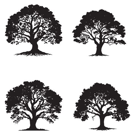 Tree Silhouette Drawing