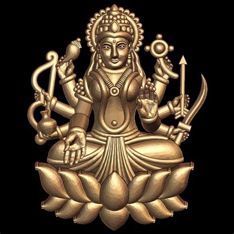 Buy Ashta Lakshmi 3D Model - Goddess Lakshmi Design