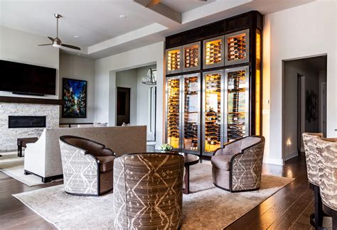 living room modern wine cabinet | Wine Cellar Specialists