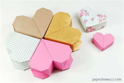 Image result for Heart Origami Box Tutorial