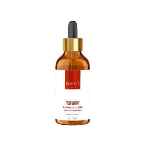 Buy KIMISKA Power Glow Face Serum - 2% Glycolic Acid + 0.5% Hyaluronic ...