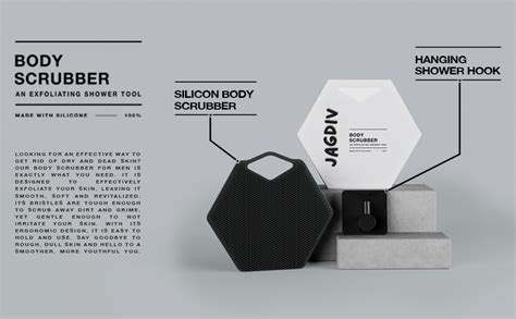 JAGDIV- Body Scrubber,Face Scrubbers Men, Shower and Bathroom Four ...