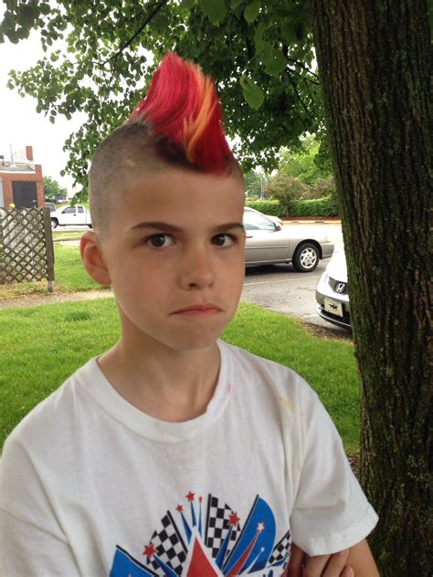 Mohawk for crazy hair day | Mohawk hairstyles men, Mohawk hairstyles ...