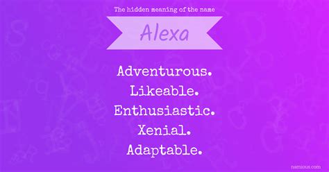 The hidden meaning of the name Alexa | Namious