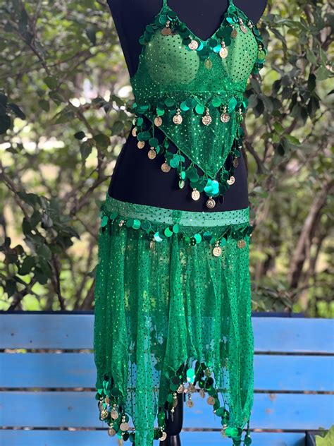 Green Belly Dance Costumes