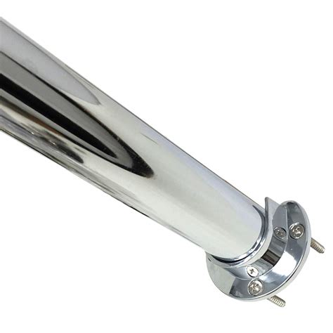 Desunia Heavy Duty Round Closet Rod w/Matching Support Flanges - 1 5/16 ...