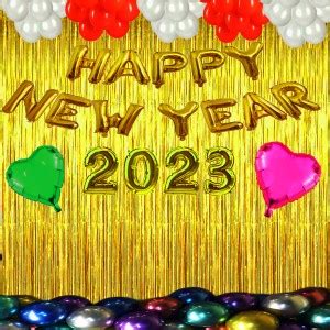 Flipkart.com | AYE Solid HNY2023 GOLDEN BANNER/CURTAIN PINK-GREEN HEART ...