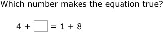 IXL - Balance addition equations - one digit (Class II maths practice)