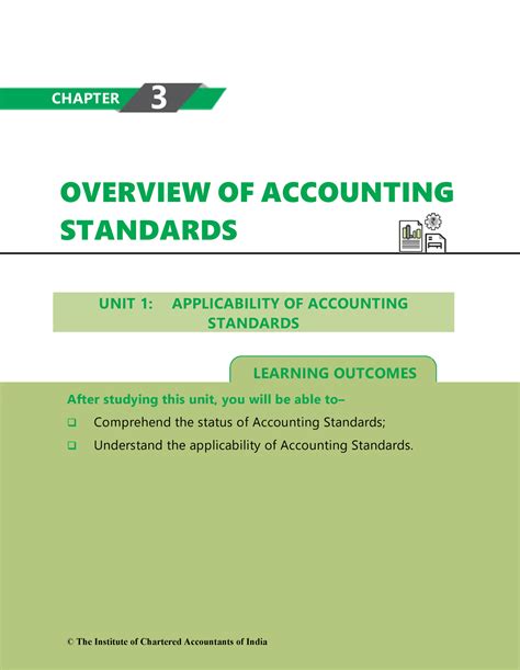 Chapter 3 Overview of Accounting Standards Unit 1 - 1. LEARNING ...