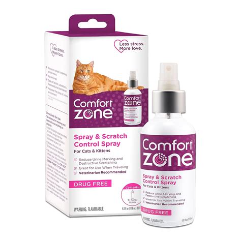 Comfort Zone Cat Calming Spray: Value Size (4 oz) : Amazon.in