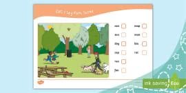 CVC I Spy Beach Scene (teacher made) - Twinkl