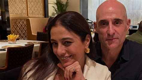 Tabu reunites with her Dune Prophecy co-star Mark Strong in Mumbai ...