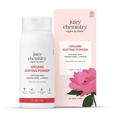 Buy Juicy Chemistry Organic Dusting Powder Fortified With Damask Rose ...