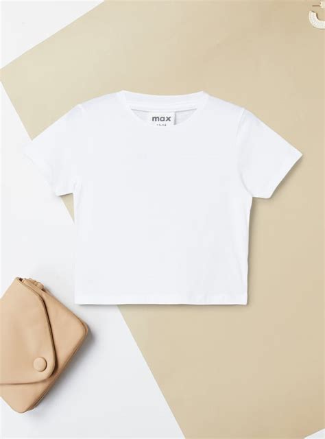 Buy Girls Washed Denim Pinafore Dress with Tee Online at just Rs. 899.0 ...