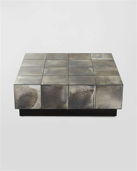 Arteriors Antonia Antiqued Mirror Cocktail Table | Neiman Marcus