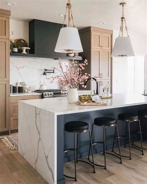 Waterfall Kitchen Island Dimensions at Edward Holmes blog