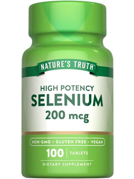 Buy Nature's Truth Selenium 200 mcg Supplement | Essential Mineral High ...