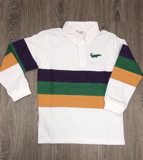 Mardi Gras Polo Shirt Women Crawfish Mardi Gras Jersey - Authentic New ...