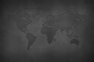 Smoky Design wall grey background world map the continent hd Wallpaper ...