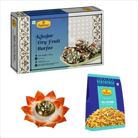 Haldiram's Nagpur Khajur Dryfruit Burfee 500g, All in One 200g with ...