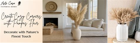 Arte CasaTen (10) Tall Stems 4ft Long (48") Large Pampas Grass 2021 ...