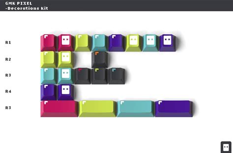 Buy DROP MiTo GMK Pixel Custom Keycap Set - Doubleshot Cherry Profile ...