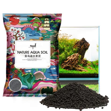 VAYINATO Nepall Aqua Soil(1.5L) Planted Aquarium Substrate Fish Tank ...