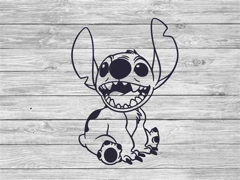 Stitch Svg Stitch Outline Svg Stitch Silhouette Svg Lilo - Etsy UK
