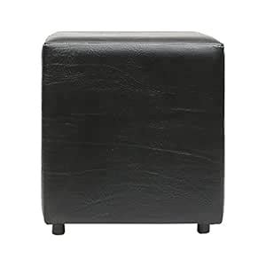 Siwa Style Casa Classico Upholstered Square Pouffe Ottoman (Leatherette ...