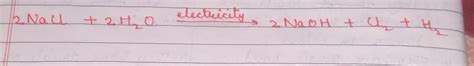what is brine. what happens when electric l current is passed through ...