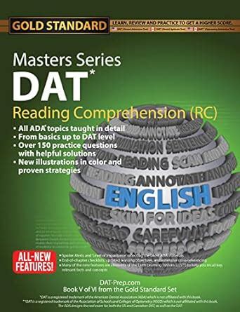 DAT/OAT Prep RC Masters Series, Reading Comprehension (RC) Preparation ...